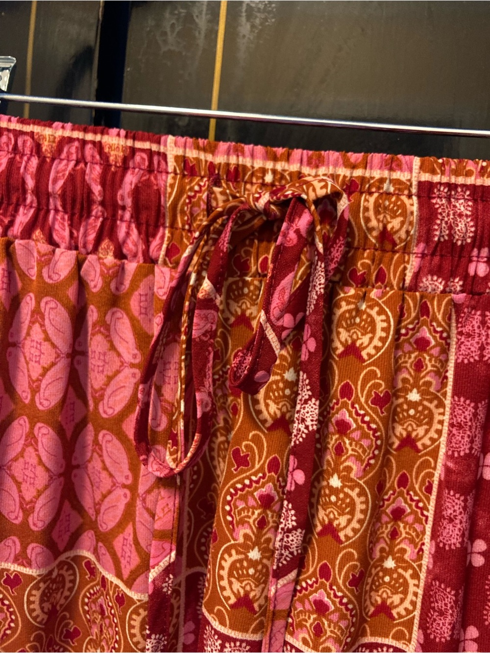 Bohemian Tiered Patchwork Maxi Skirts x 2 - LIKE NEW -Size L - Picture 3 of 9